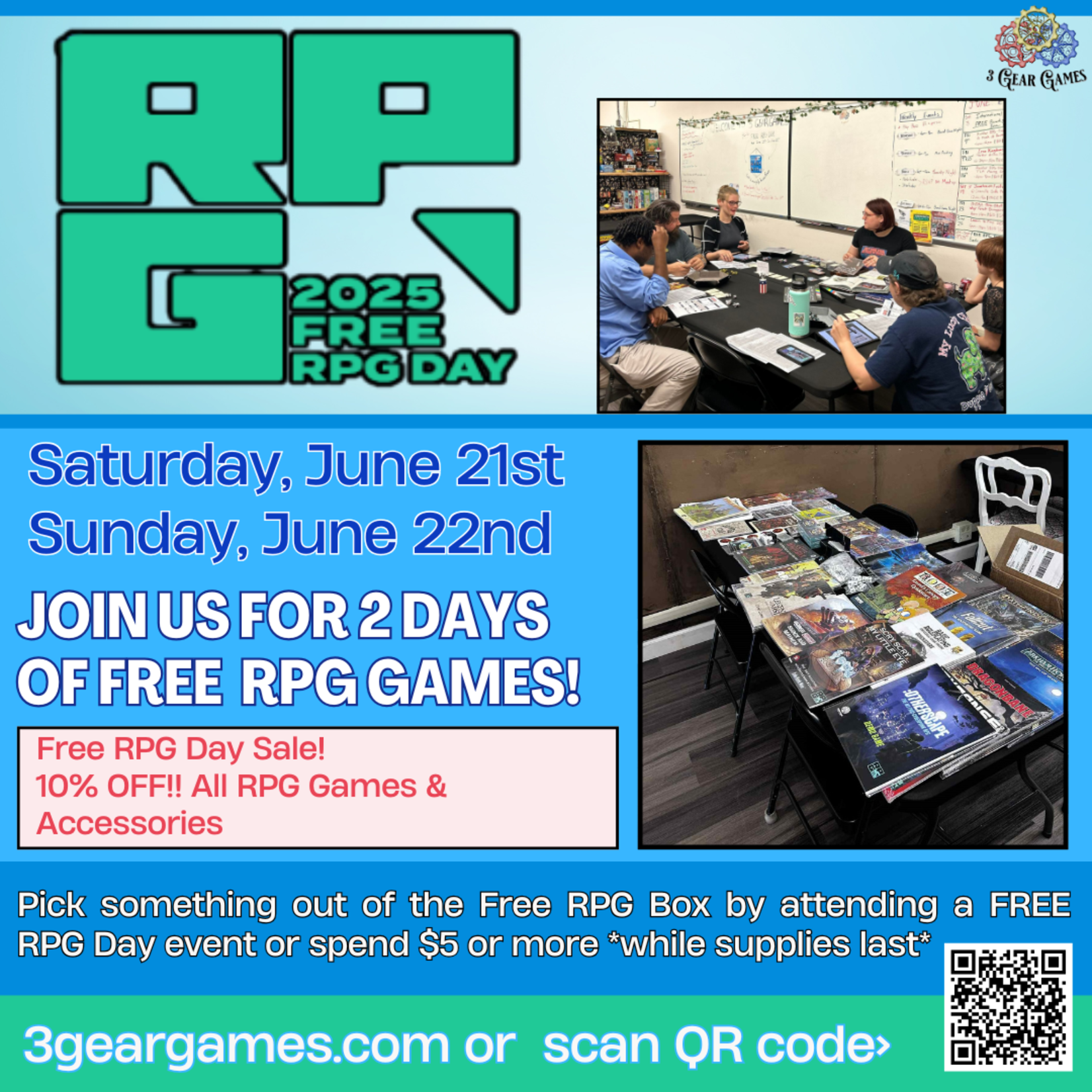 Free RPG Day 2 (Sun 6/22 ) -