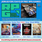 Free RPG Day 1 (Sat 6/21) -