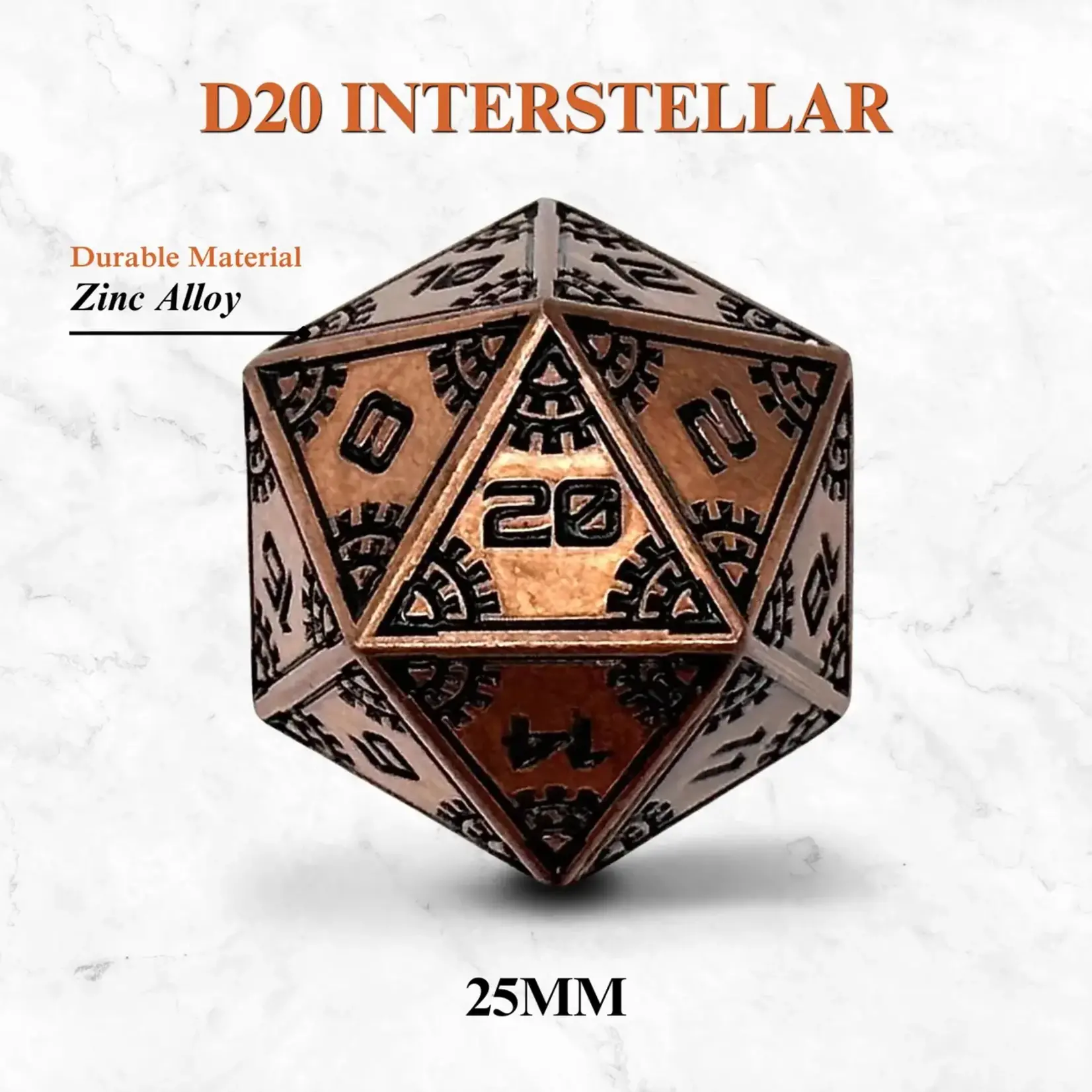Space Dice Meteor Runestones™ - 25mm D20 Dice