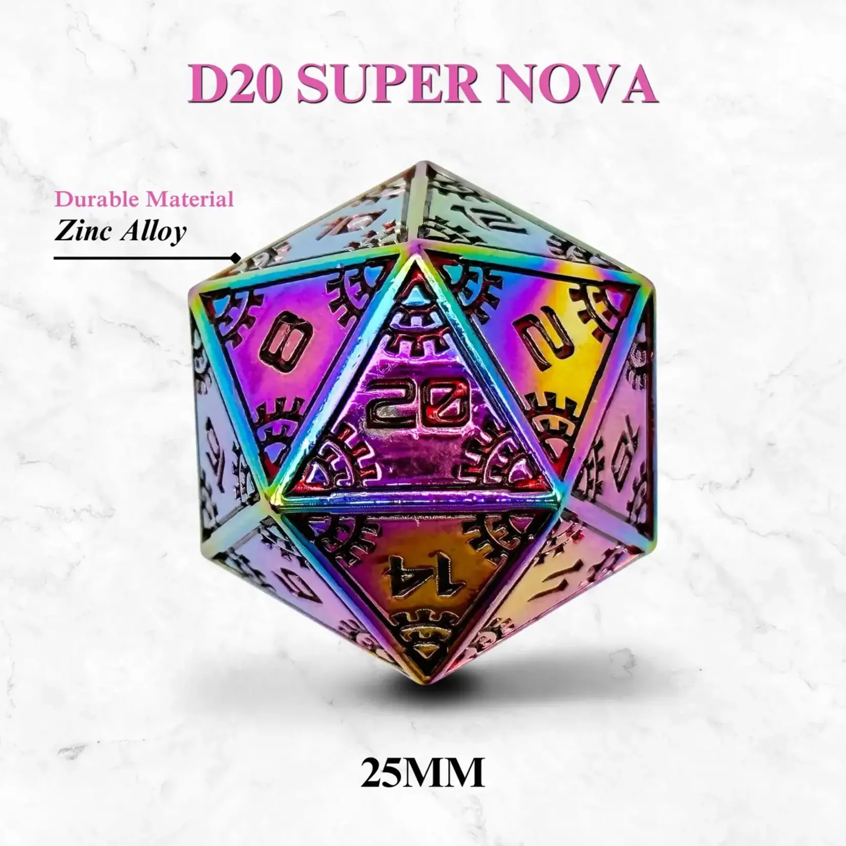 Space Dice Meteor Runestones™ - 25mm D20 Dice