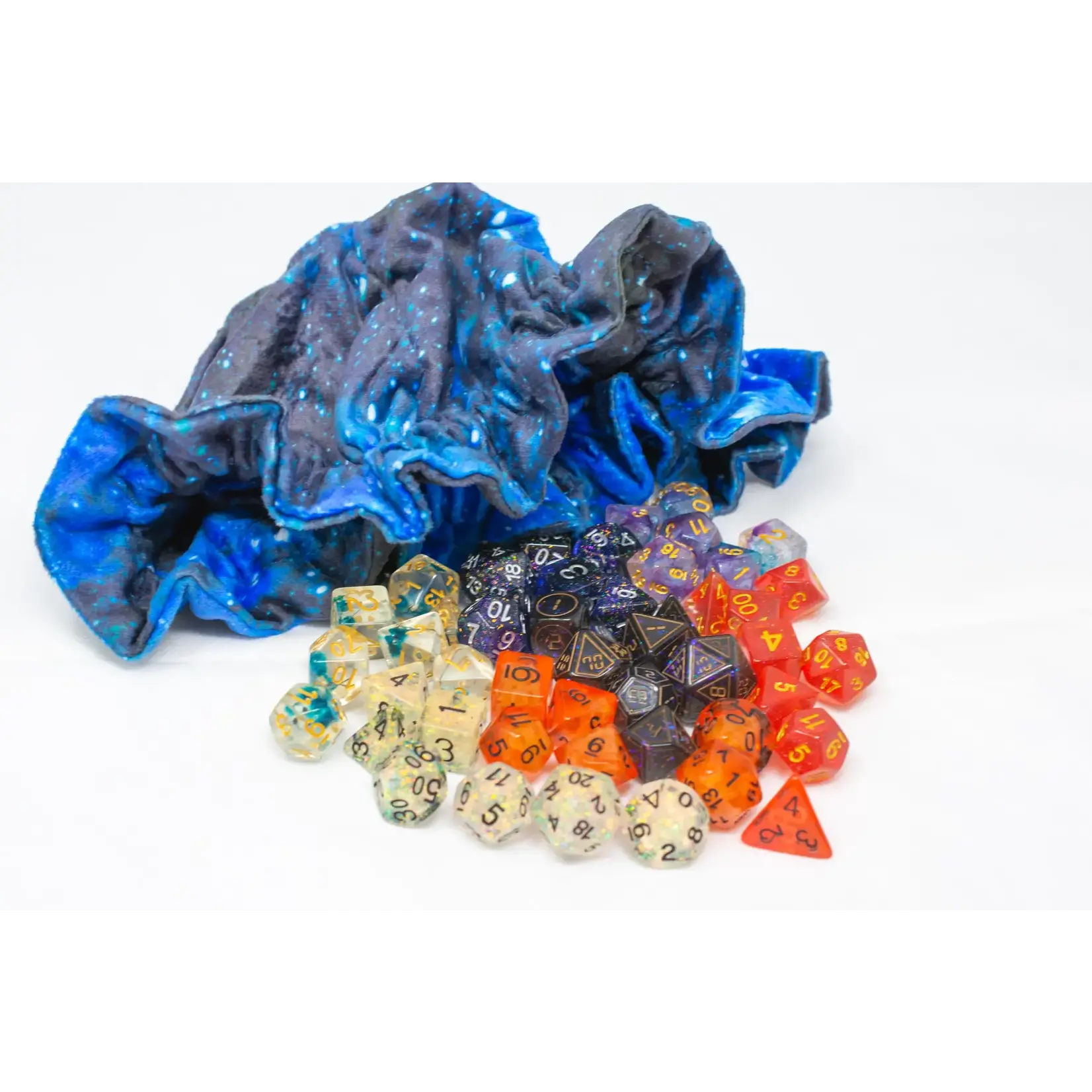 Dice Goblin Bag of Holding with 49 Dice
