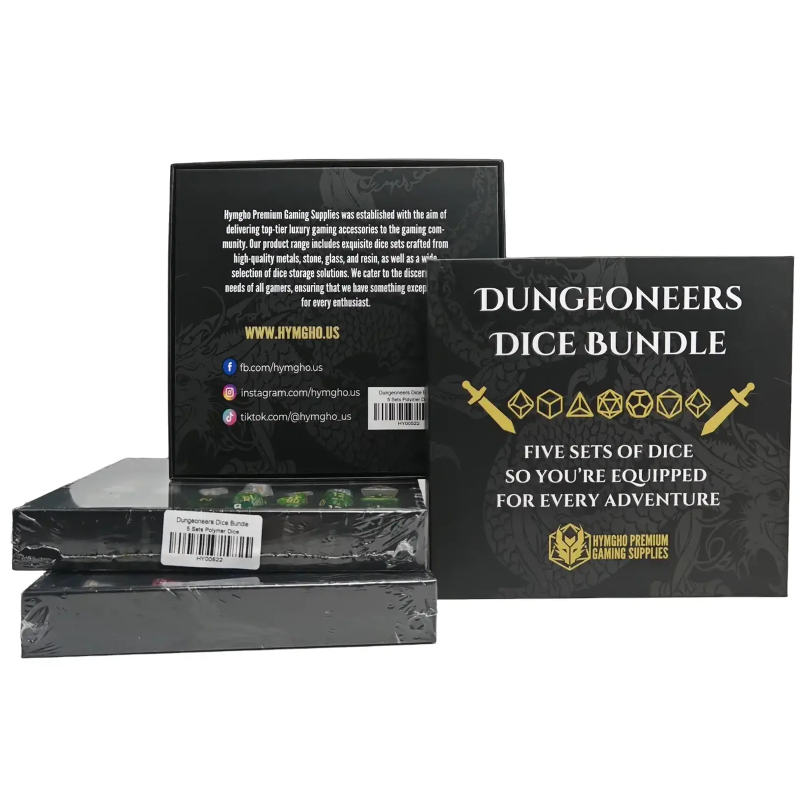 Dungeoneer's Dice Bundle - 5 Full Sets of Polymer Dice