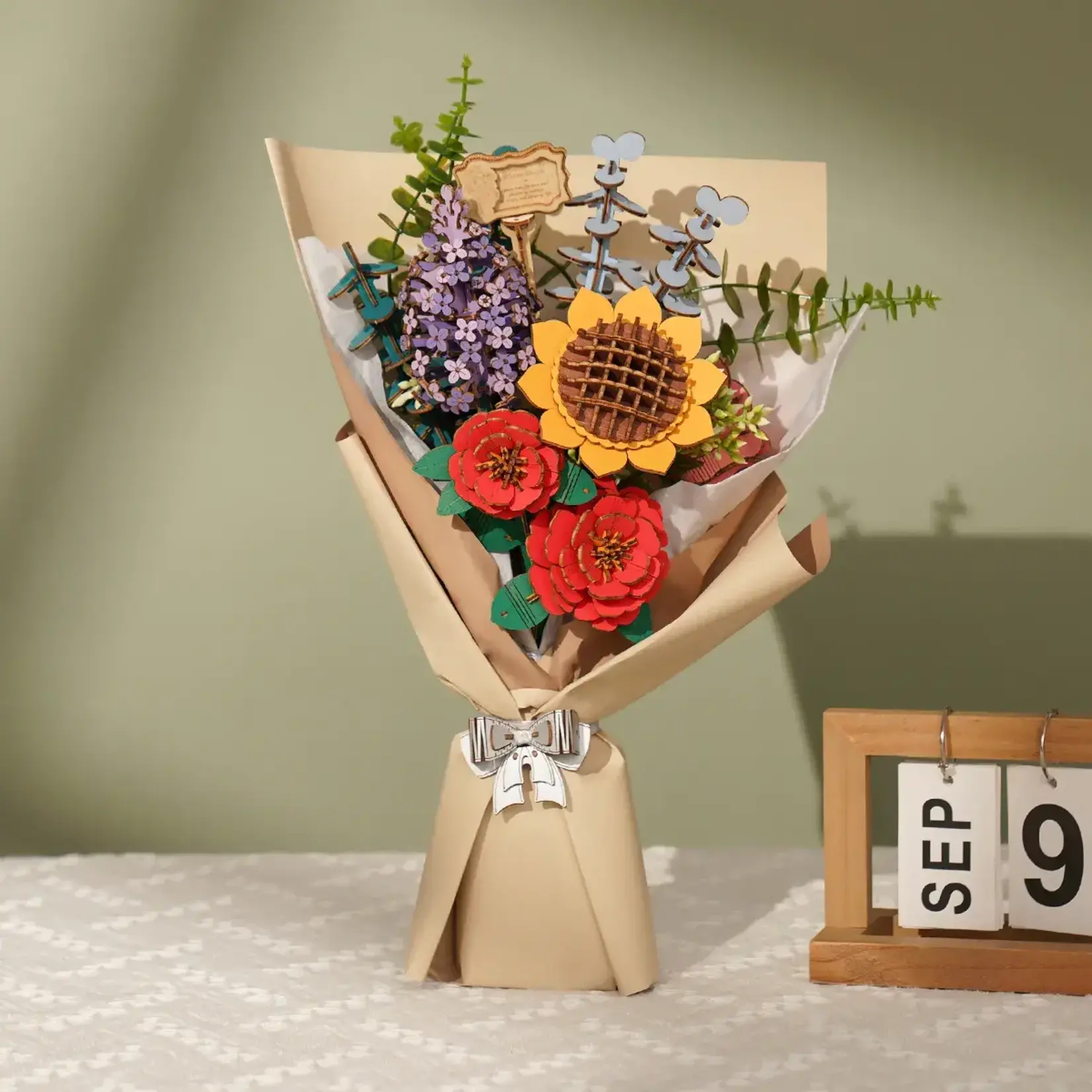3D Wooden Flower Puzzle
