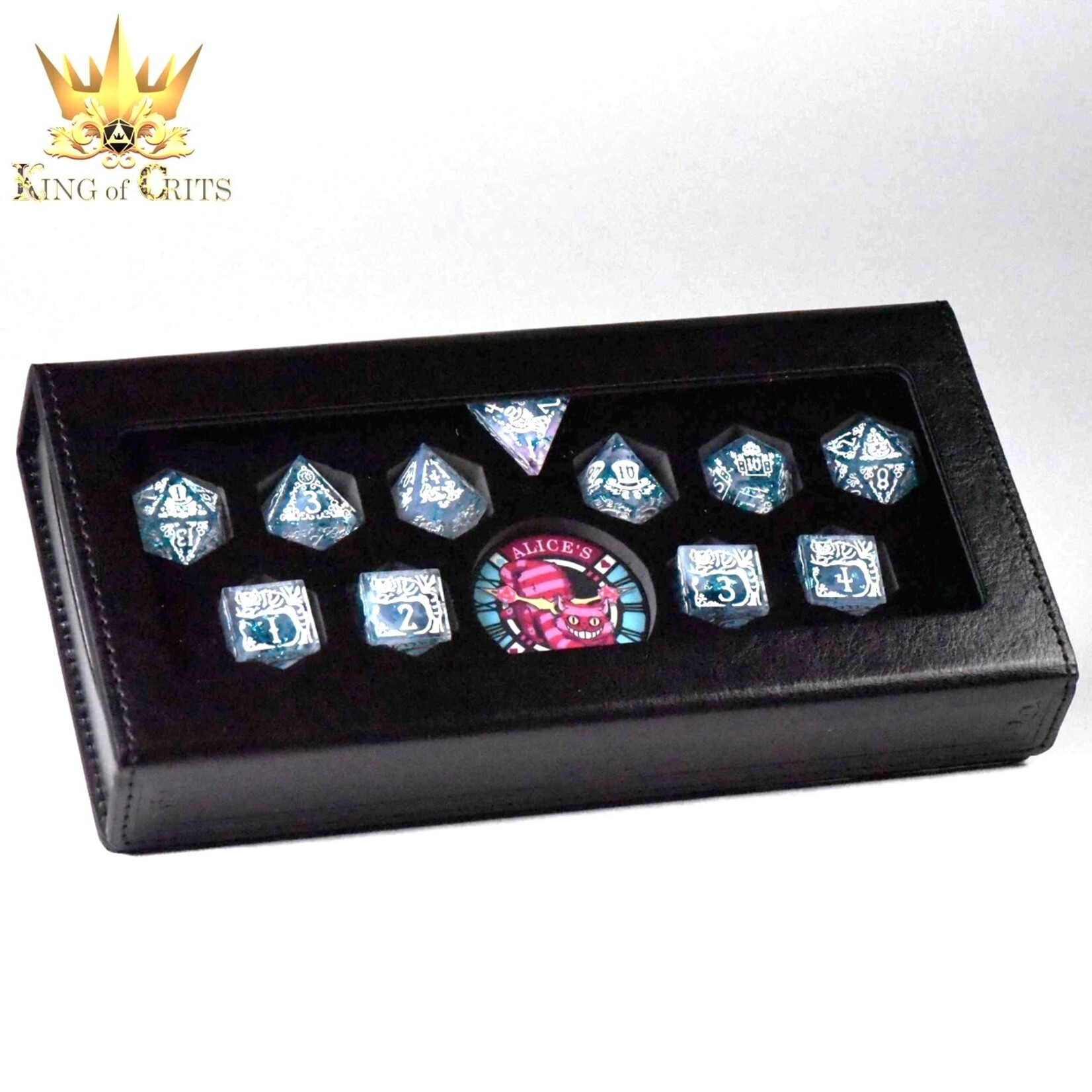 Alice's Wonderland 11 Dice Set with Gift Box (Sharp Edge)