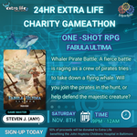 Extra Life 2025, Fabula Ultima , Sat 9:00pm - 12:00am