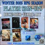 Winter 2025 Role  Playing Games 