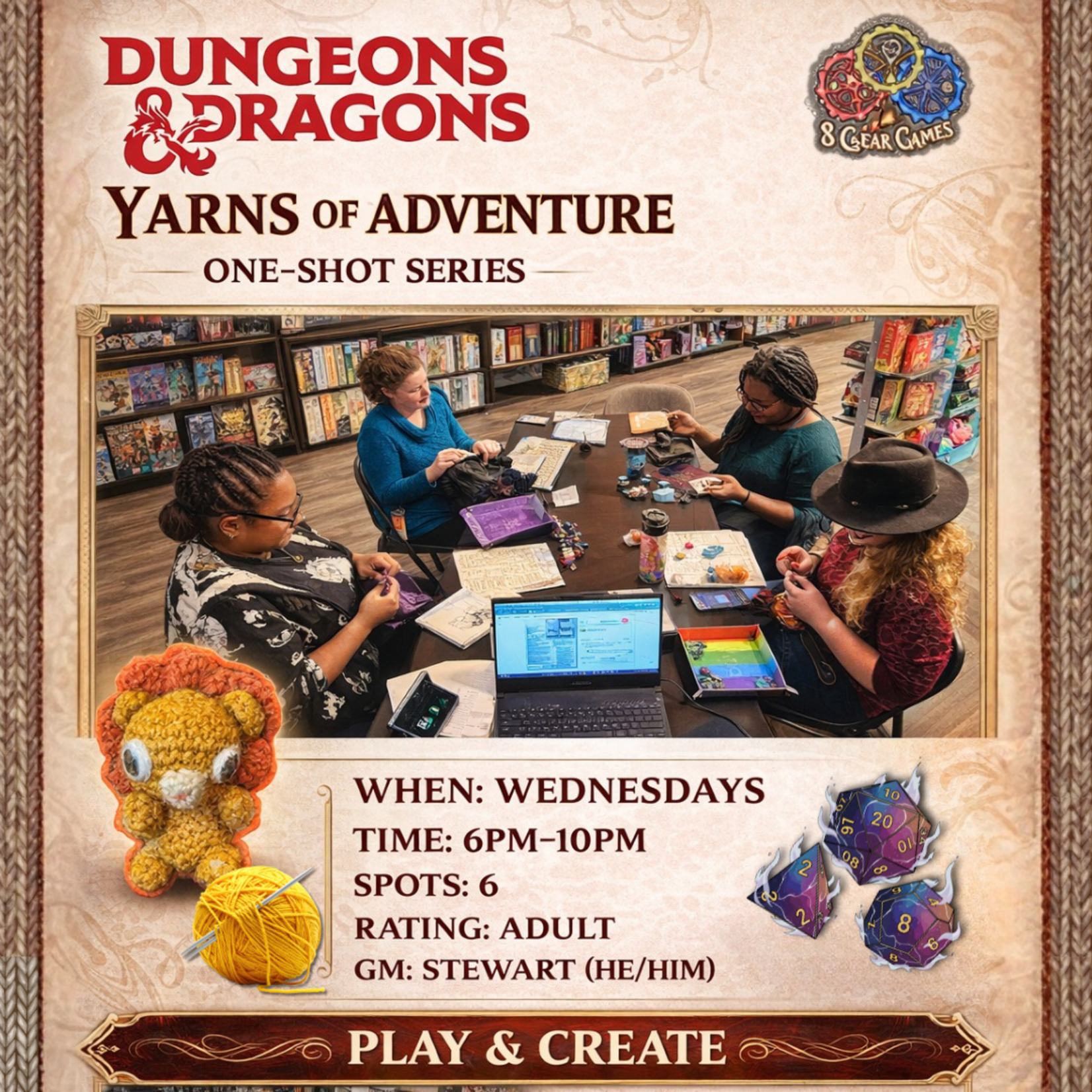 March Dungeons of Dragons - One-Shot RPG: Yarns Of Adventure