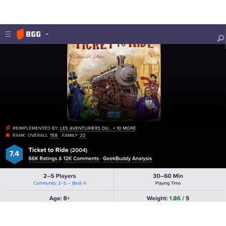 Days of Wonder Ticket to Ride