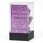 Chessex Festive Poly Violet/White 7 Die Set