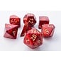 Chessex Scarab: Scarlet/Gold Poly 7 Die Set