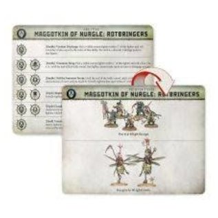 Games Workshop Warhammer AoS:  Warcry Card Pack - Maggotkin of Nurgle Rotbringers