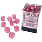 Chessex Borealis: Pink/Silver 12mm D6 (36)