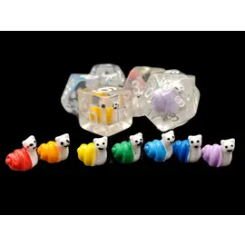 Old School Dice Old School Dice: Snail Rainbow 7 Die set