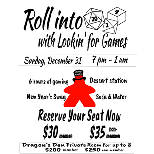Lookin' For Games Rollin' Into 2024 - Single Seat Members