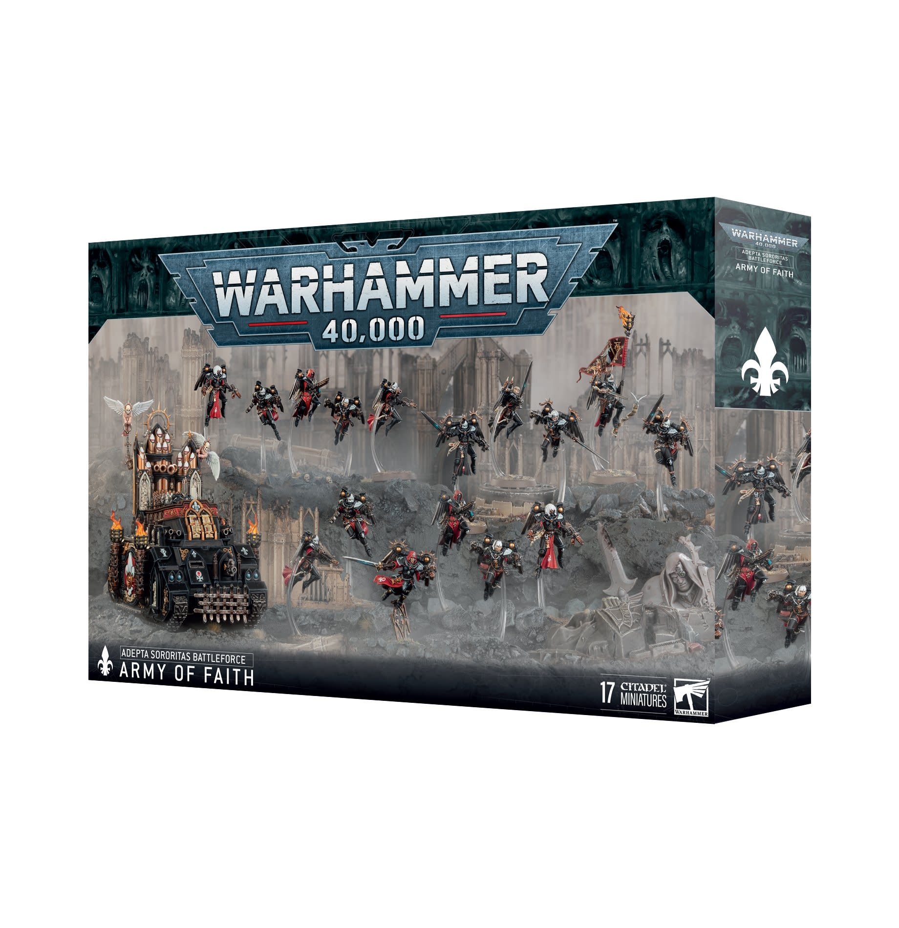Games Warhammer 40K Adepta Sororitas Army of Faith Battleforce Box Lookin