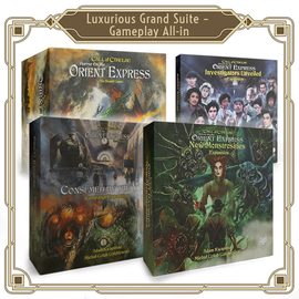 Chaosium Inc. Horror on the Orient Express: The Board Game - Luxurious Grand Suite - Gameplay All-in