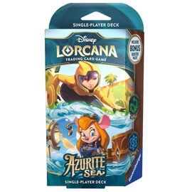 Ravensburger Disney Lorcana TCG: Azurite Sea Starter Deck - Emerald/Sapphire