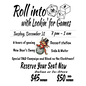 Lookin' For Games NYE: Roll Into 2025 New Year's Eve: Single Seat