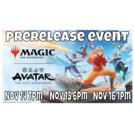 Wizards of the Coast MTG Prerelease Event:  Avatar: The Last Airbender Take Home Kit -