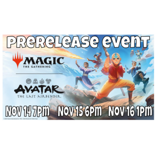 Wizards of the Coast MTG Prerelease Event:  Avatar: The Last Airbender Take Home Kit -