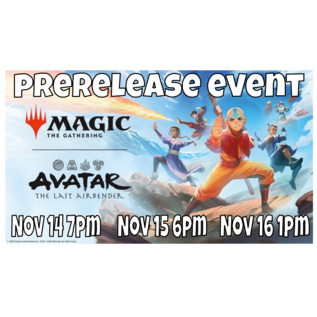 Wizards of the Coast MTG Prerelease Event:  Avatar: The Last Airbender Take Home Kit -