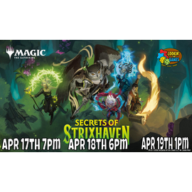 Wizards of the Coast MTG Prerelease Event:  Secrets of Strixhaven Saturday 6pm