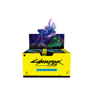 Weirdco Cyberpunk TCG: Welcome to Night City Booster Display