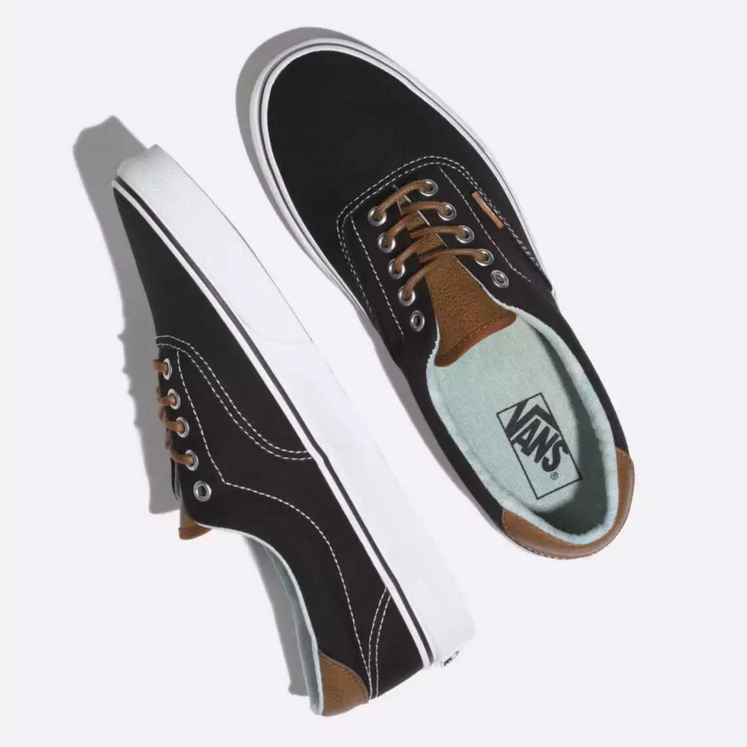 Vans Era 59 Black/ Acid Denim - Blauer 