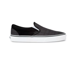 vans classic slip on suiting black