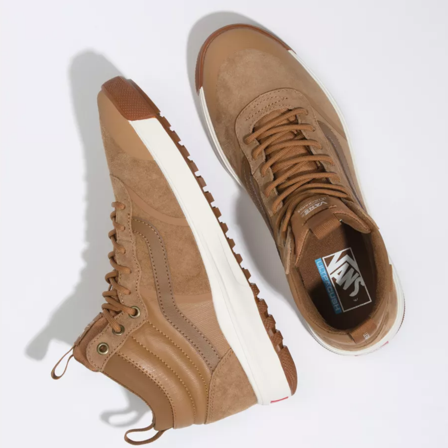 vans ultrarange hi brown