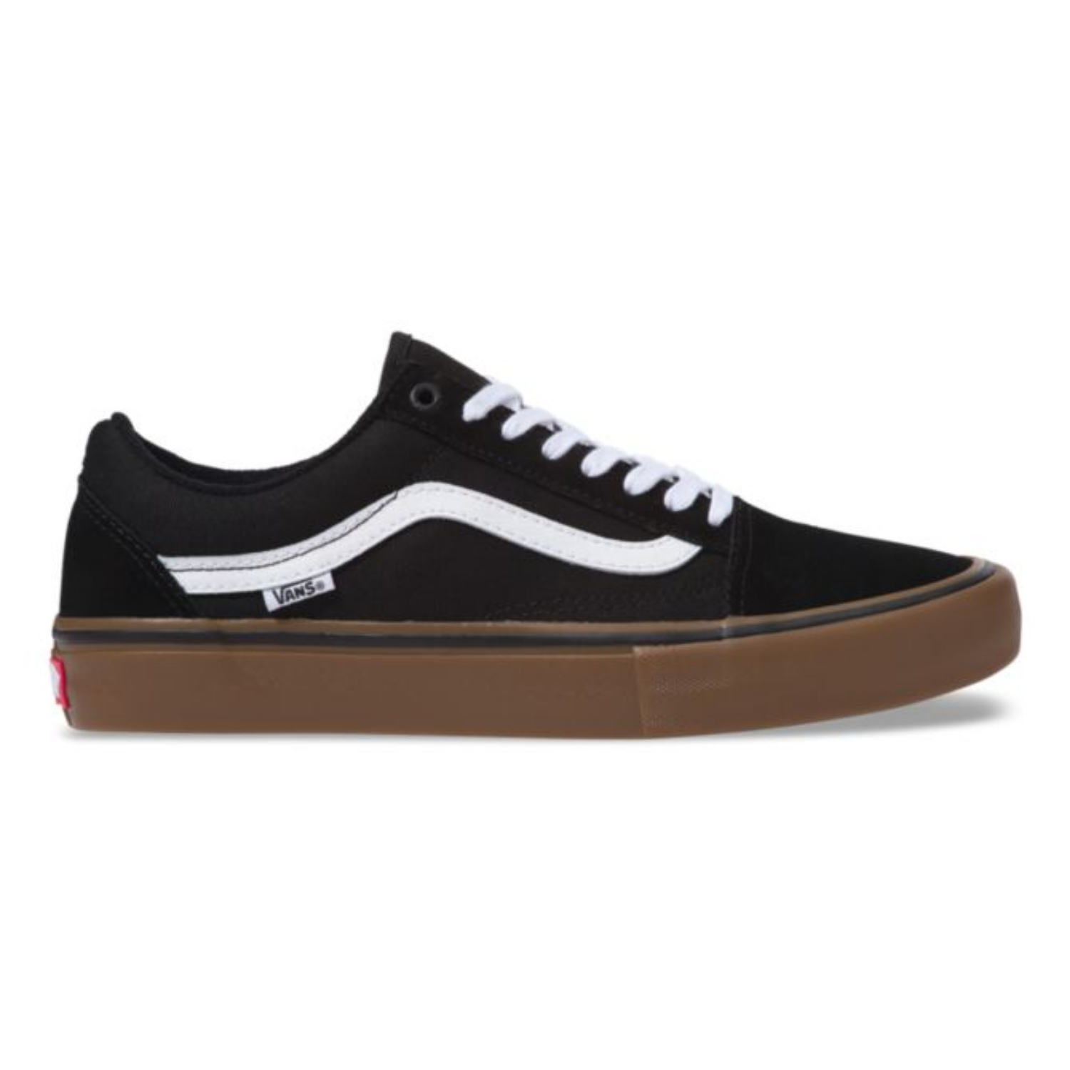 vans old skool black white medium gum