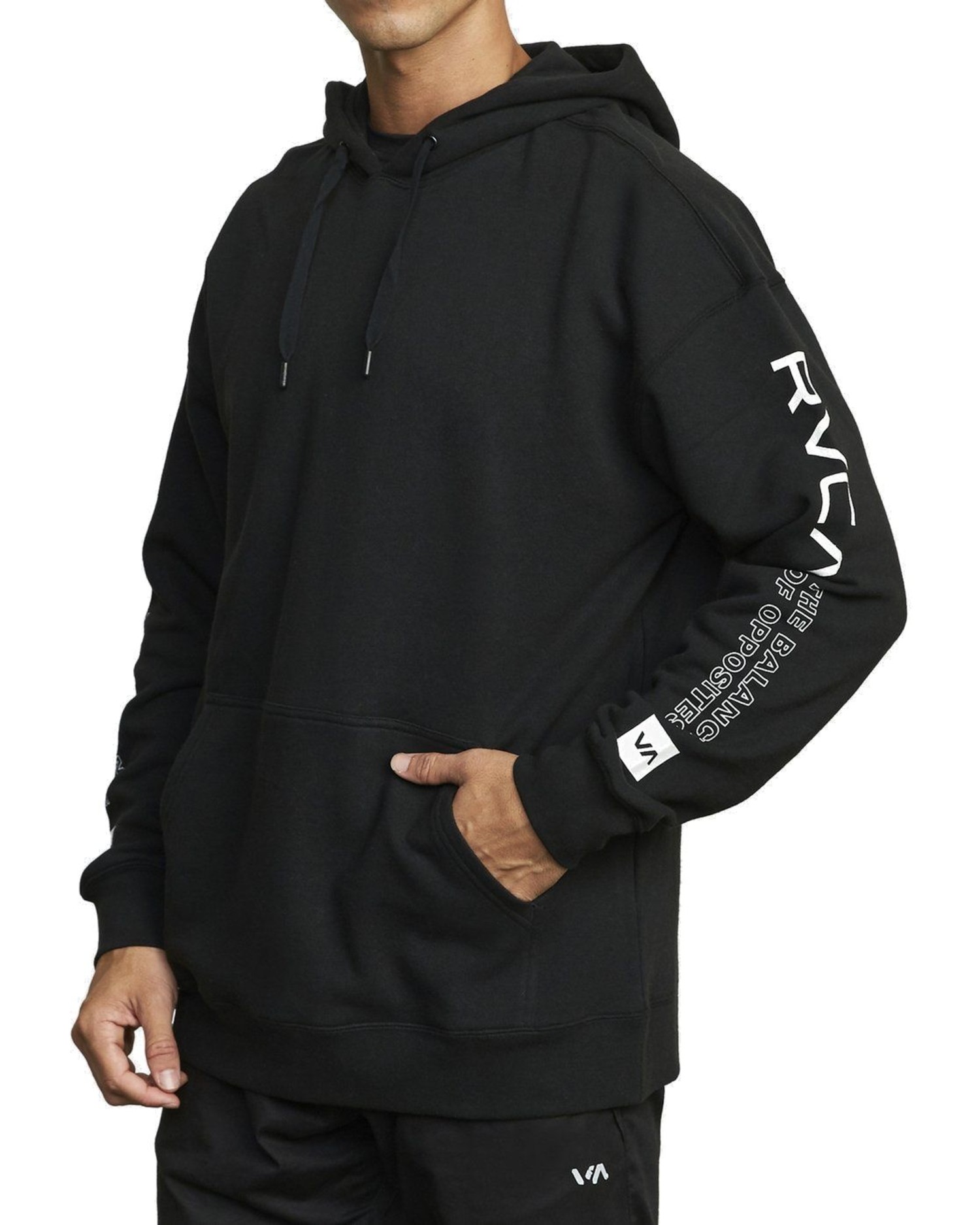 grey rvca hoodie