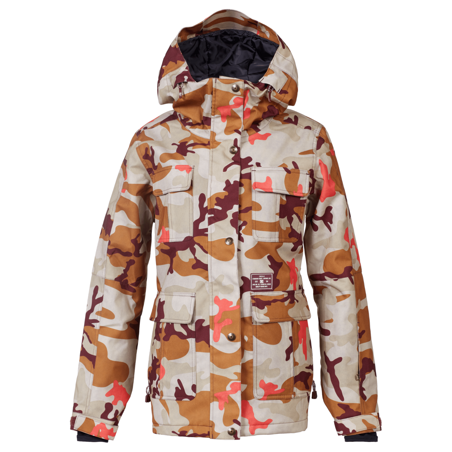 dc camo snowboard jacket