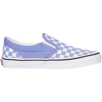 vans checkered blue slip on