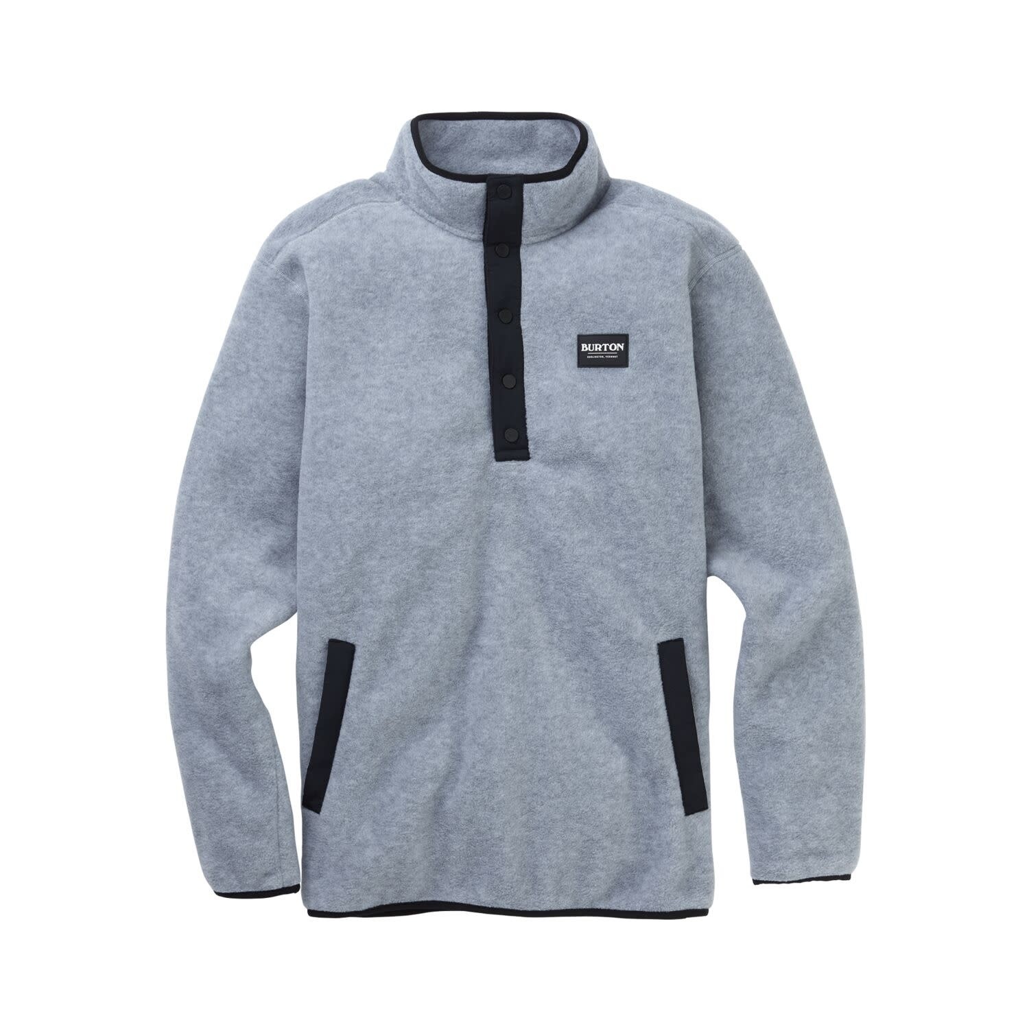 grey fleece pullover