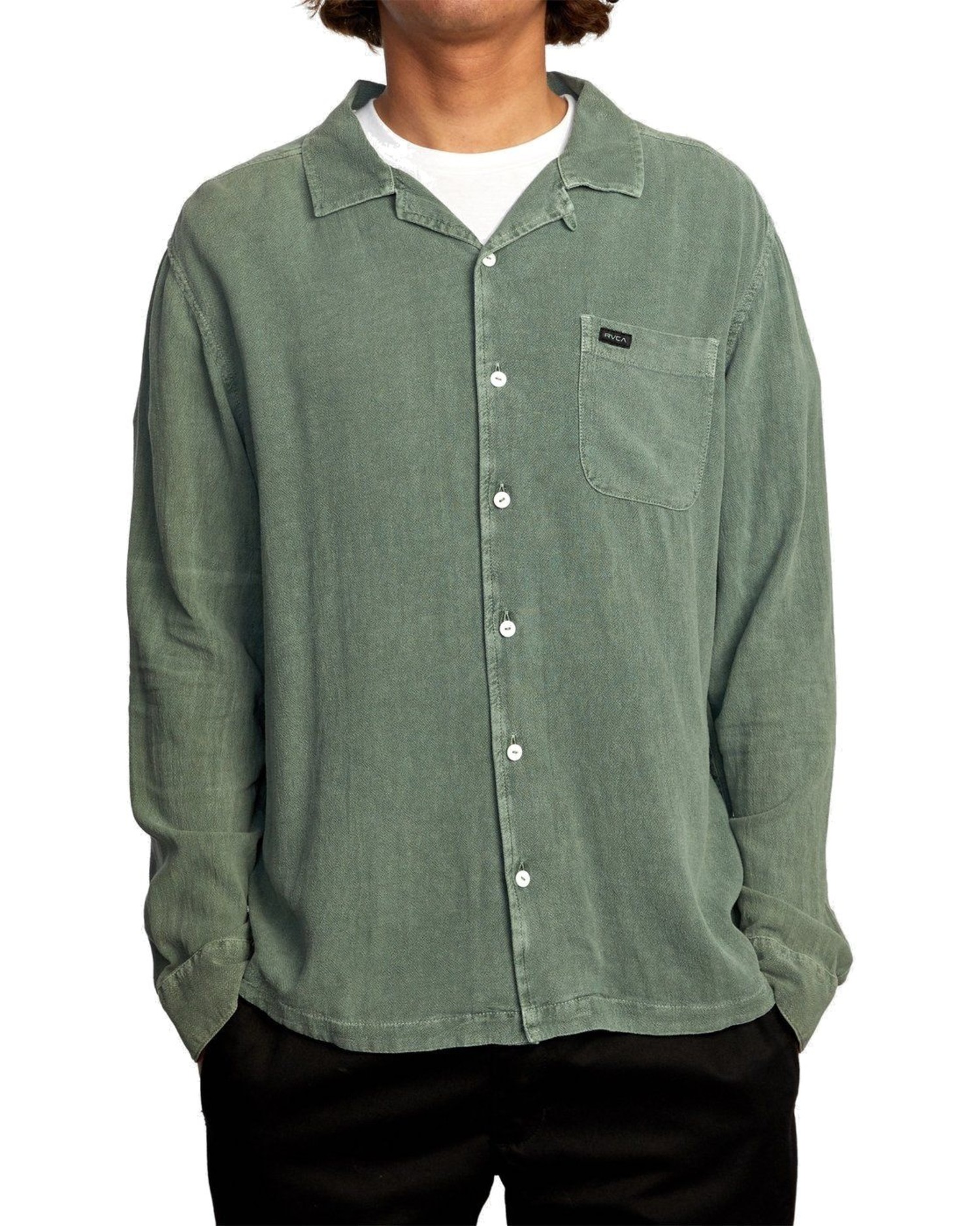 rvca long sleeve button up