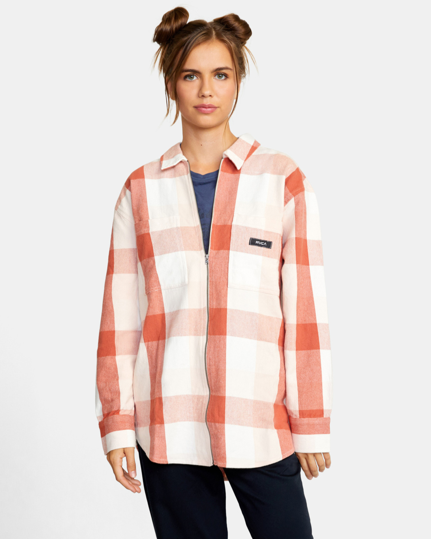 zip up flannel