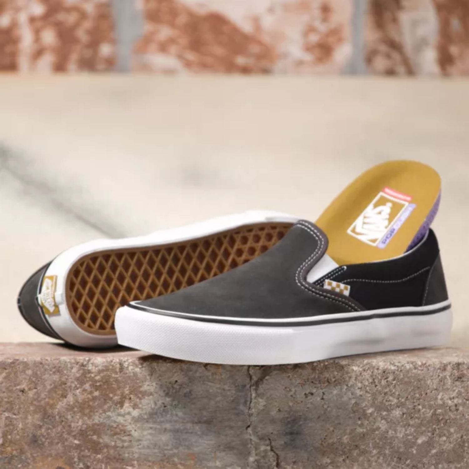 vans twill slip on pro