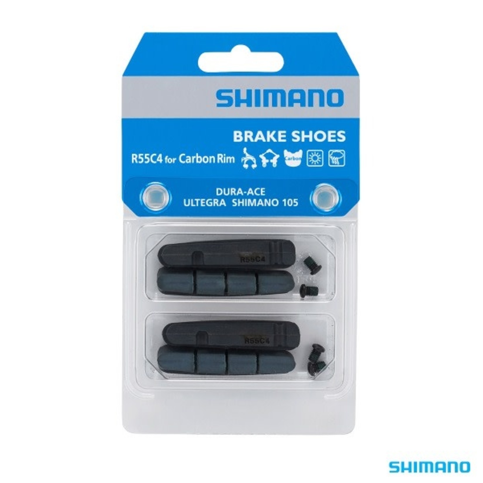 SHIMANO SHIMANO BR-9000 BRAKE PAD INSERTS R55C4 for CARBON RIM 2 PAIR