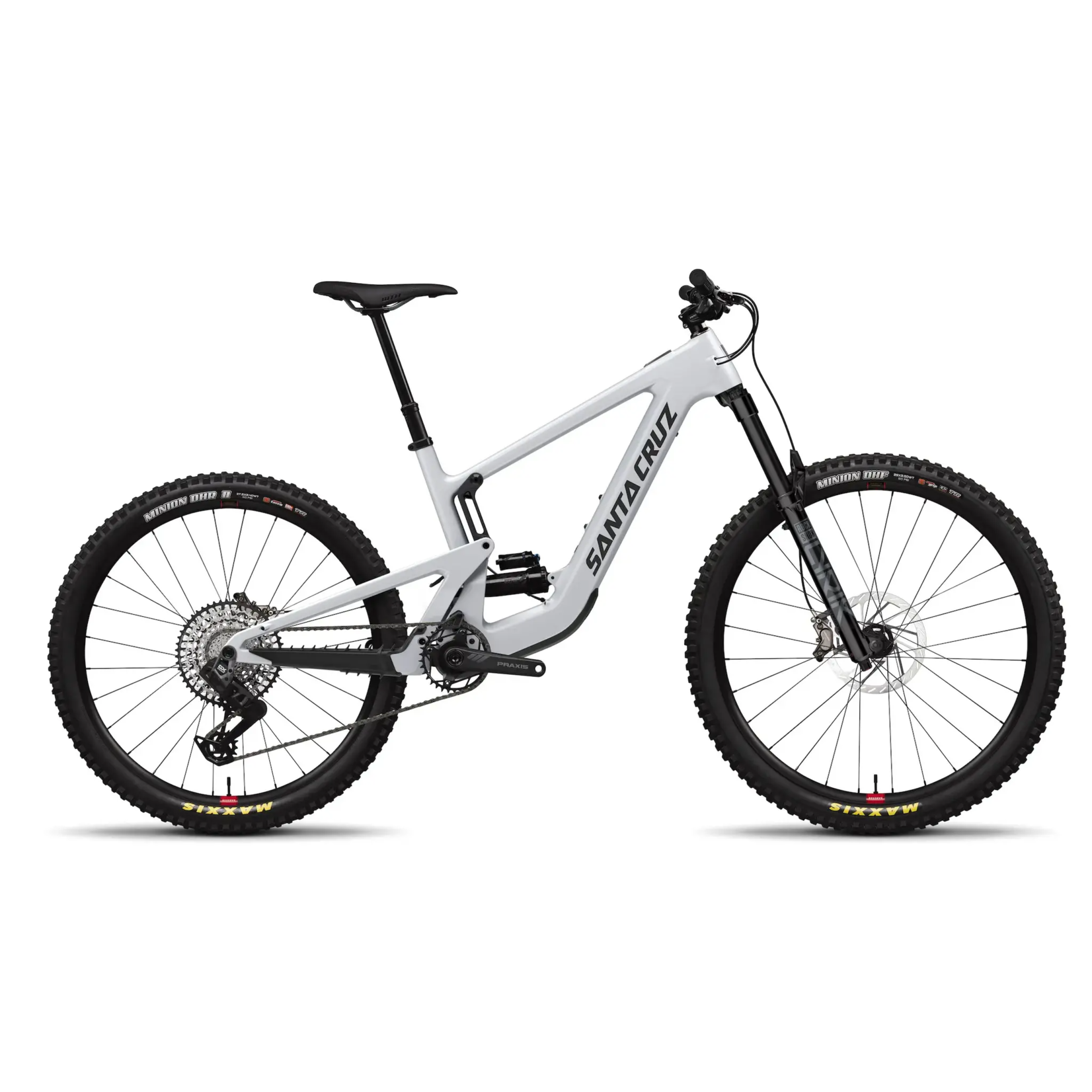 SANTA CRUZ Santa Cruz Heckler SL 1.0  2024 C MX GX AXS-Kit Matte Silver XLG - EX DEMO