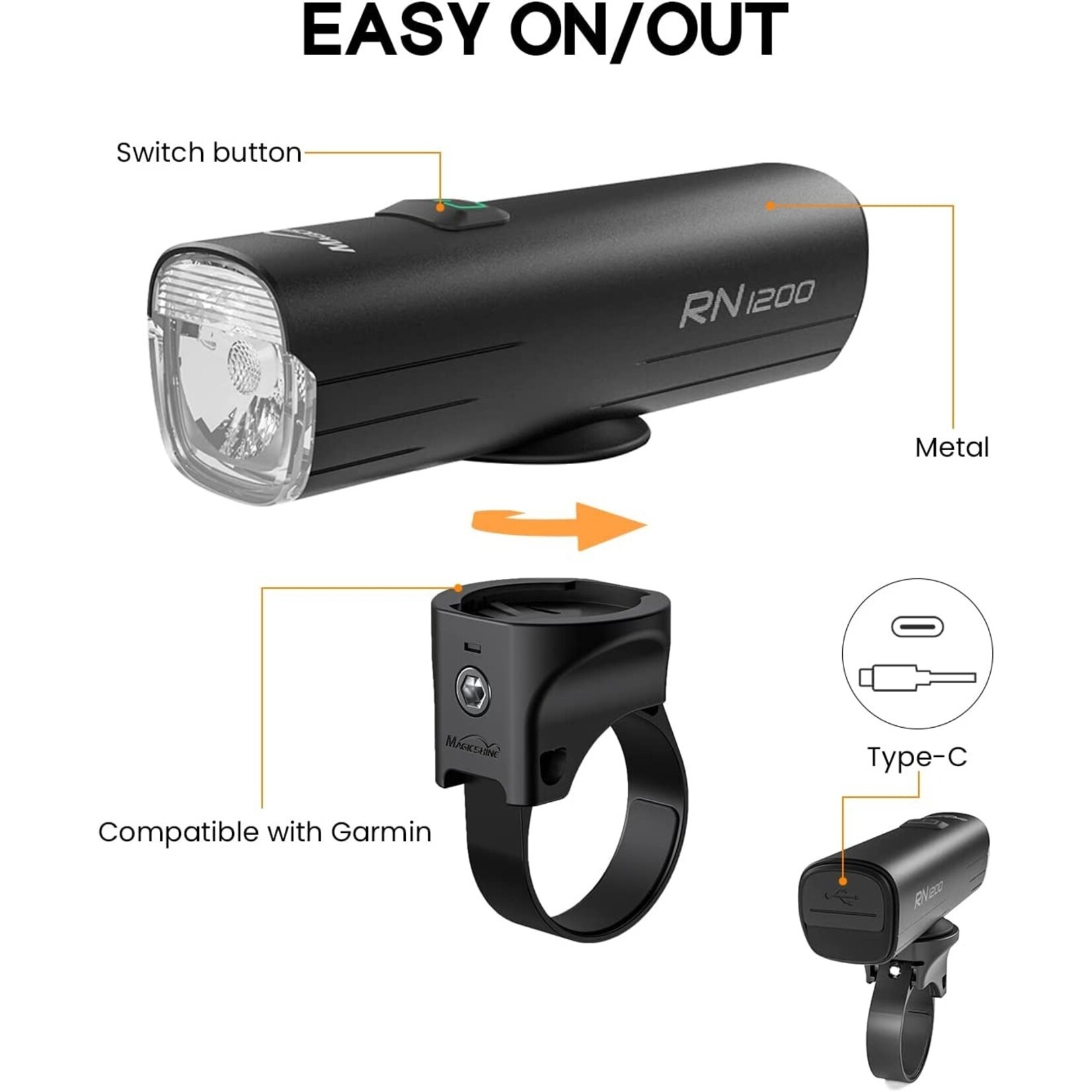 MAGICSHINE MAGICSHINE FRONT LIGHT RN 1200 LUMEN