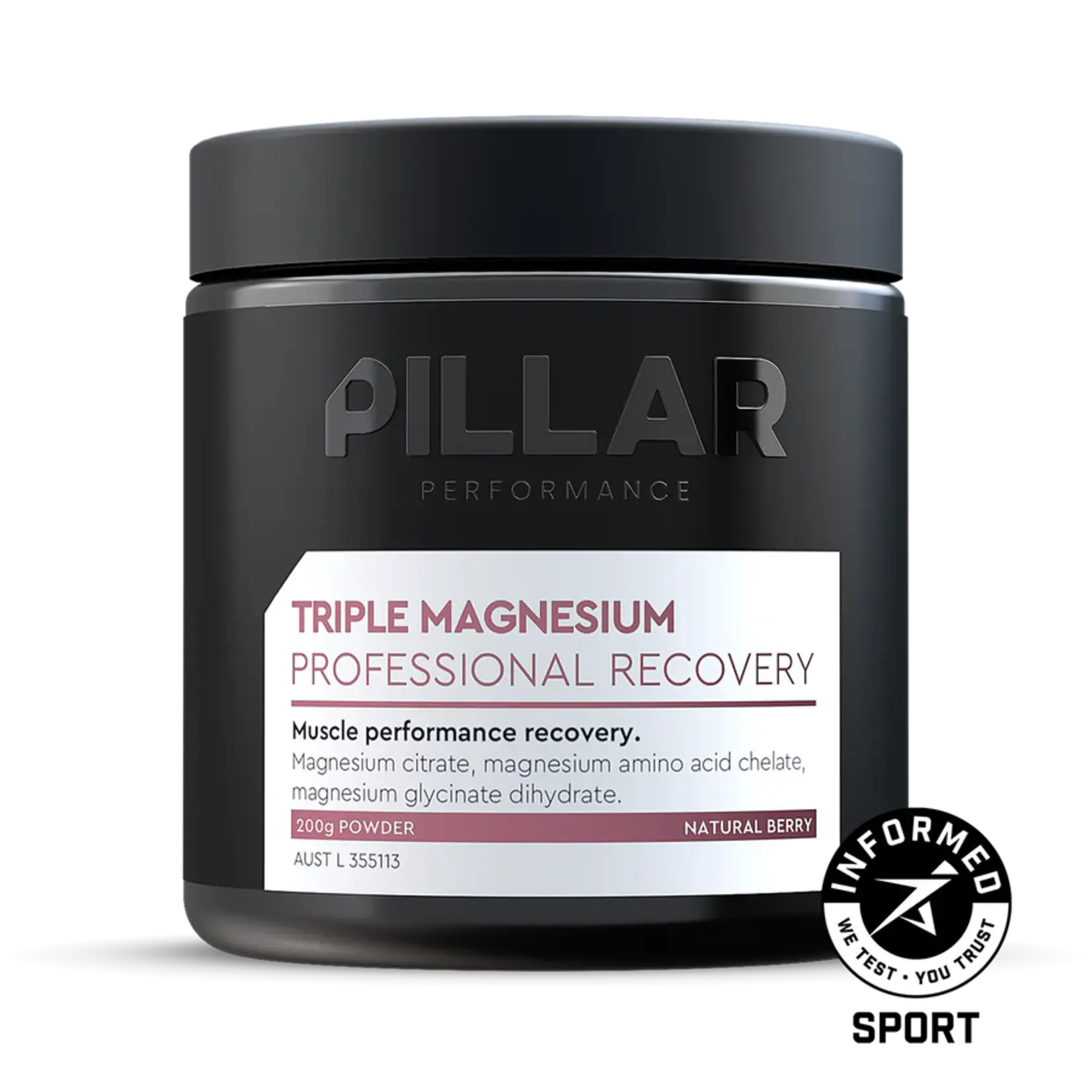 PILLAR Pillar Triple Magnesium Powder 200g Jar