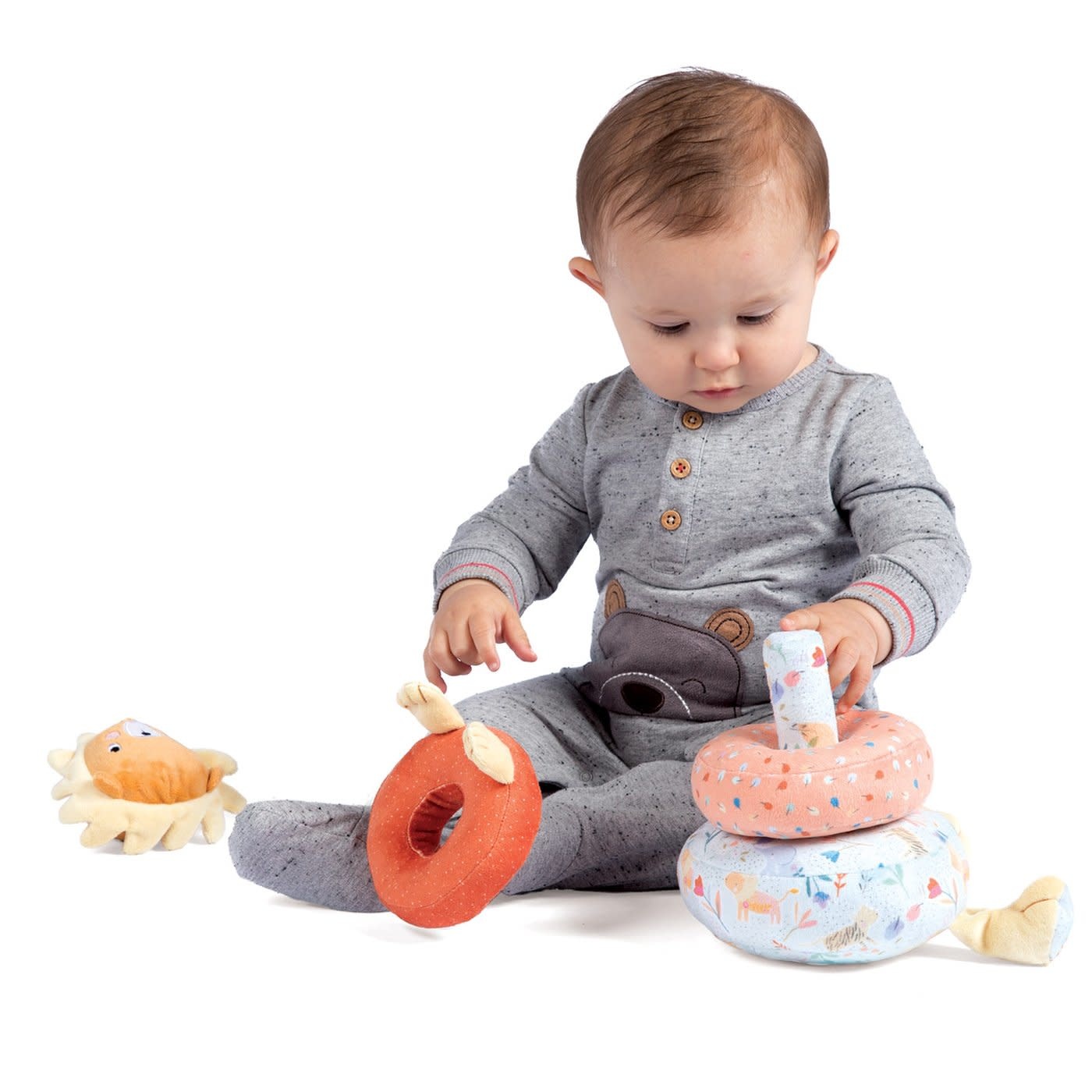 Safari Lion Plush Stacker Owls Hollow Toys & Games