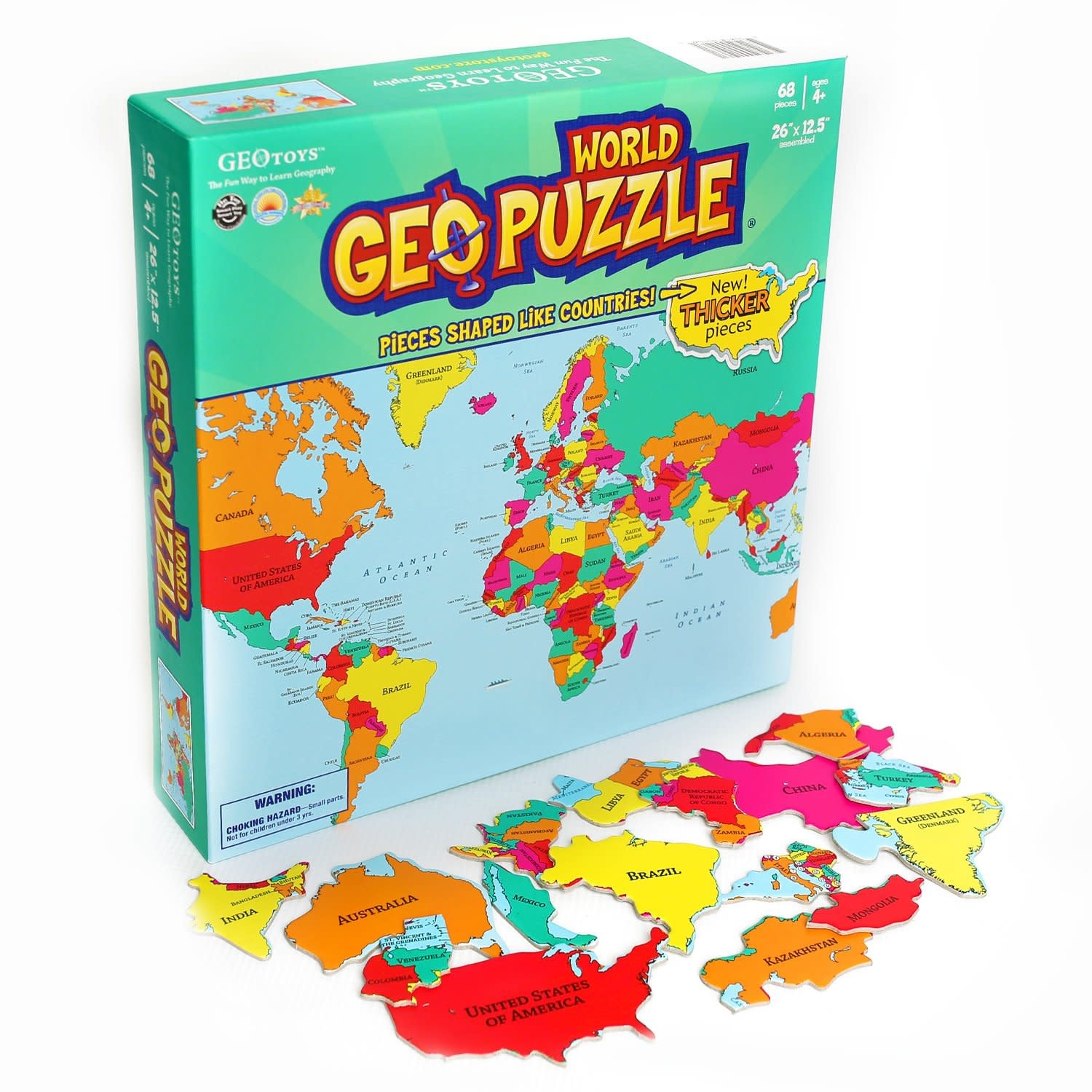 World Geo Puzzle 68pc