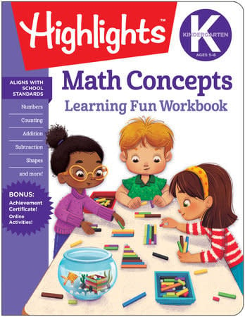 Kindergarten Math Concepts Workbook
