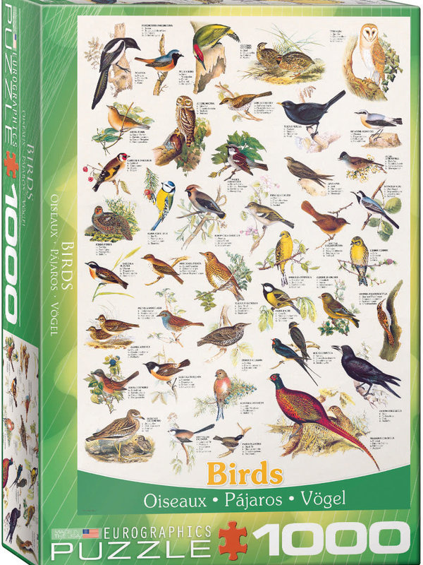 Eurographics Birds 1000pc Puzzle