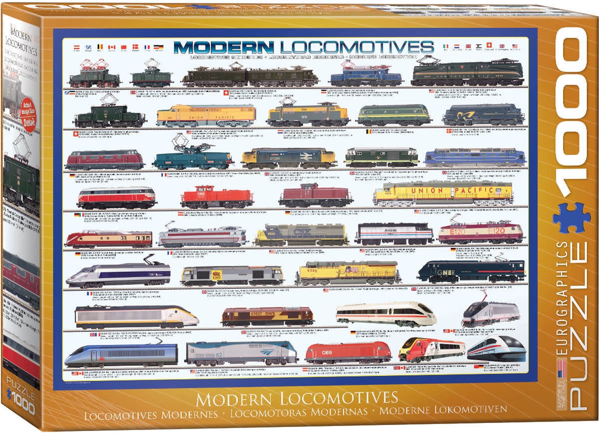 Modern Locomotives 1000pc Puzzle