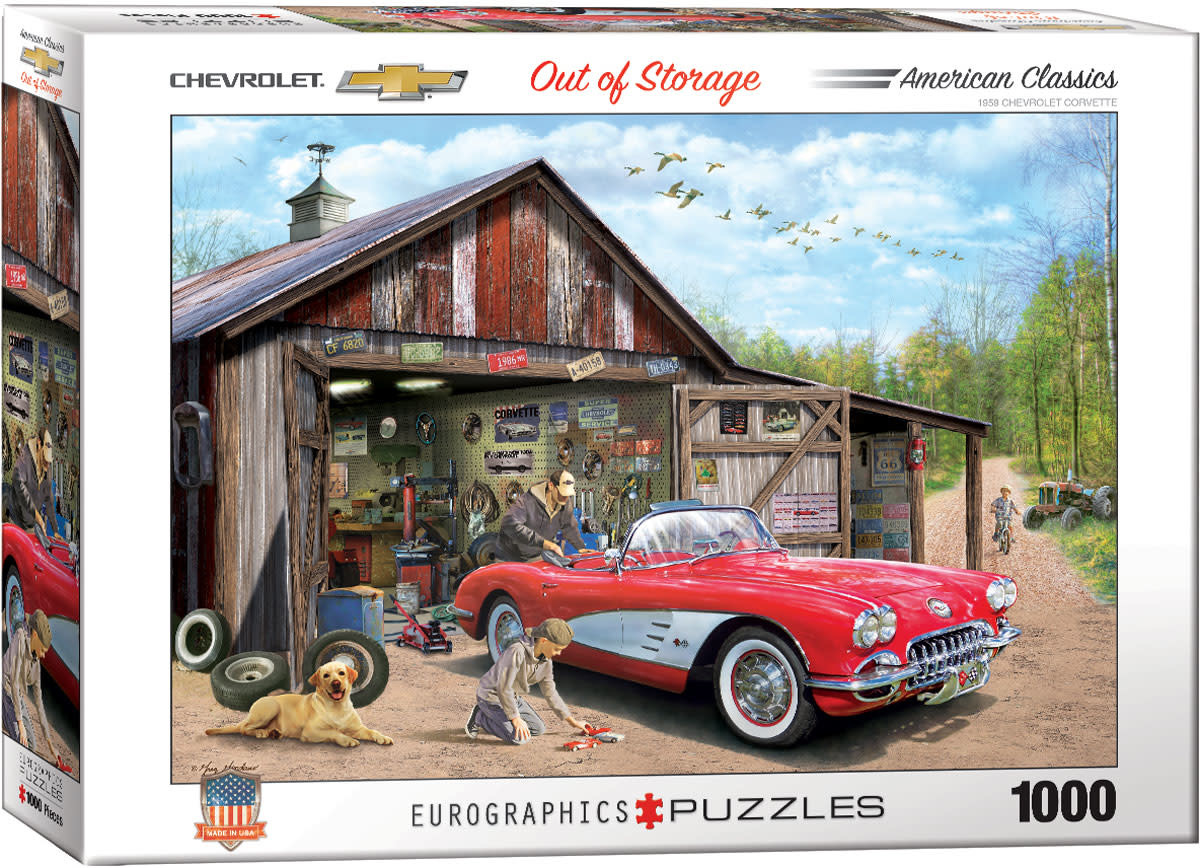 Out of Storage 1959 Corvette 1000pc puzzle