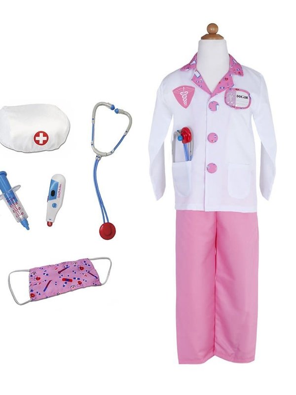Great Pretenders Pink Doctor Costume w Garment bag