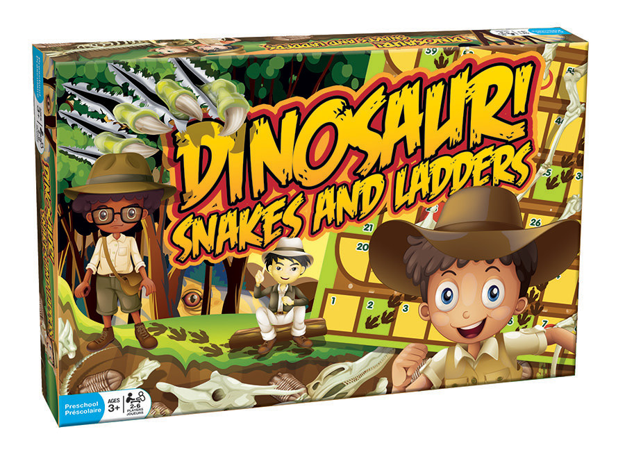 Dinosaur Snakes & Ladders Game